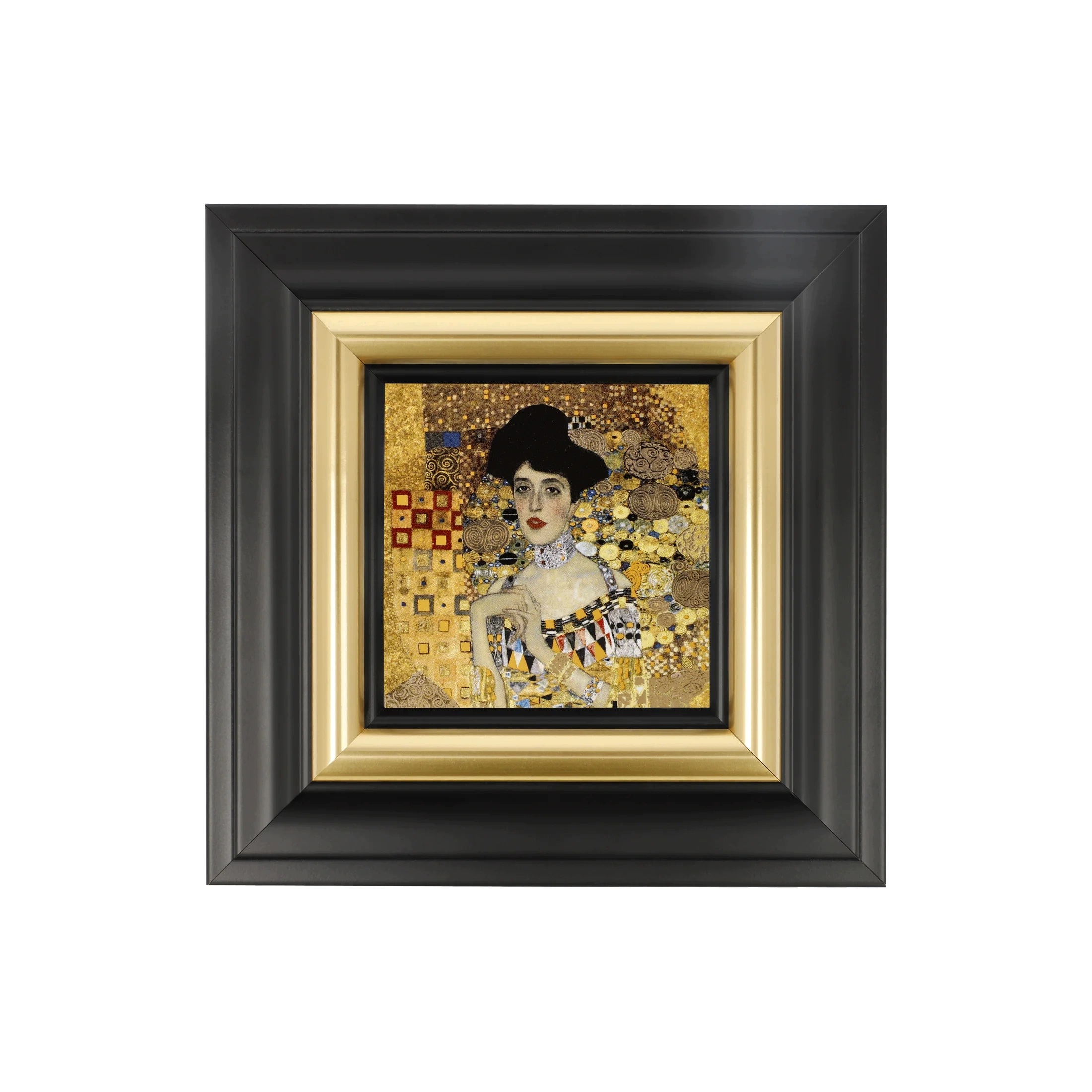 G.Klimt Adela B.b. Obraz na porceláne 18,5 x 18,5 cm