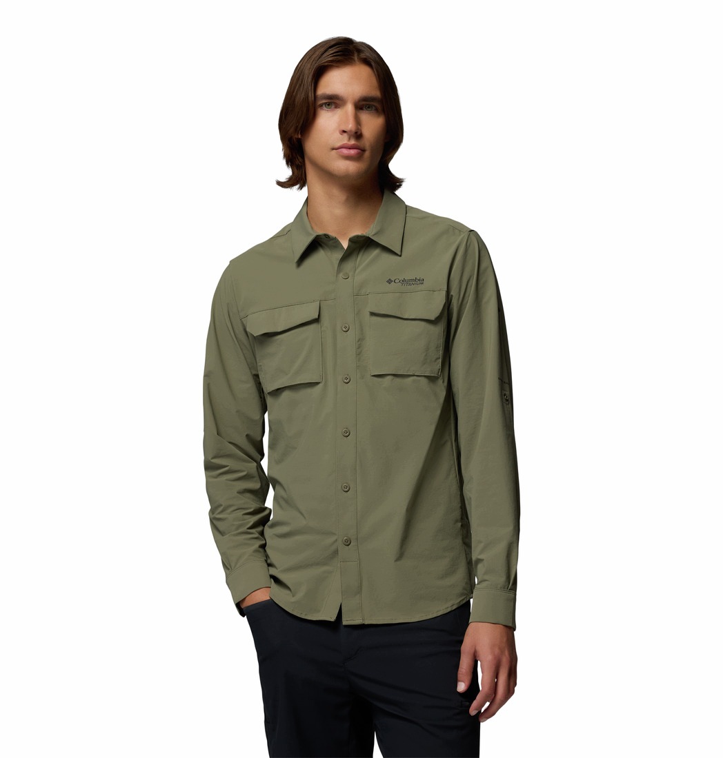 Pánská košile Columbia Silver Ridge Elite Woven zelená 2180491397 vel. M