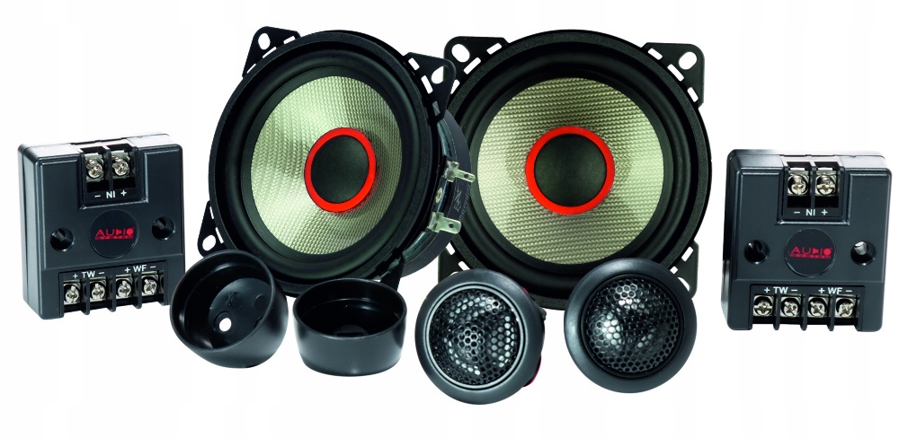 Głośniki samochodowe 10cm 100mm Audio System Carbon 100 System