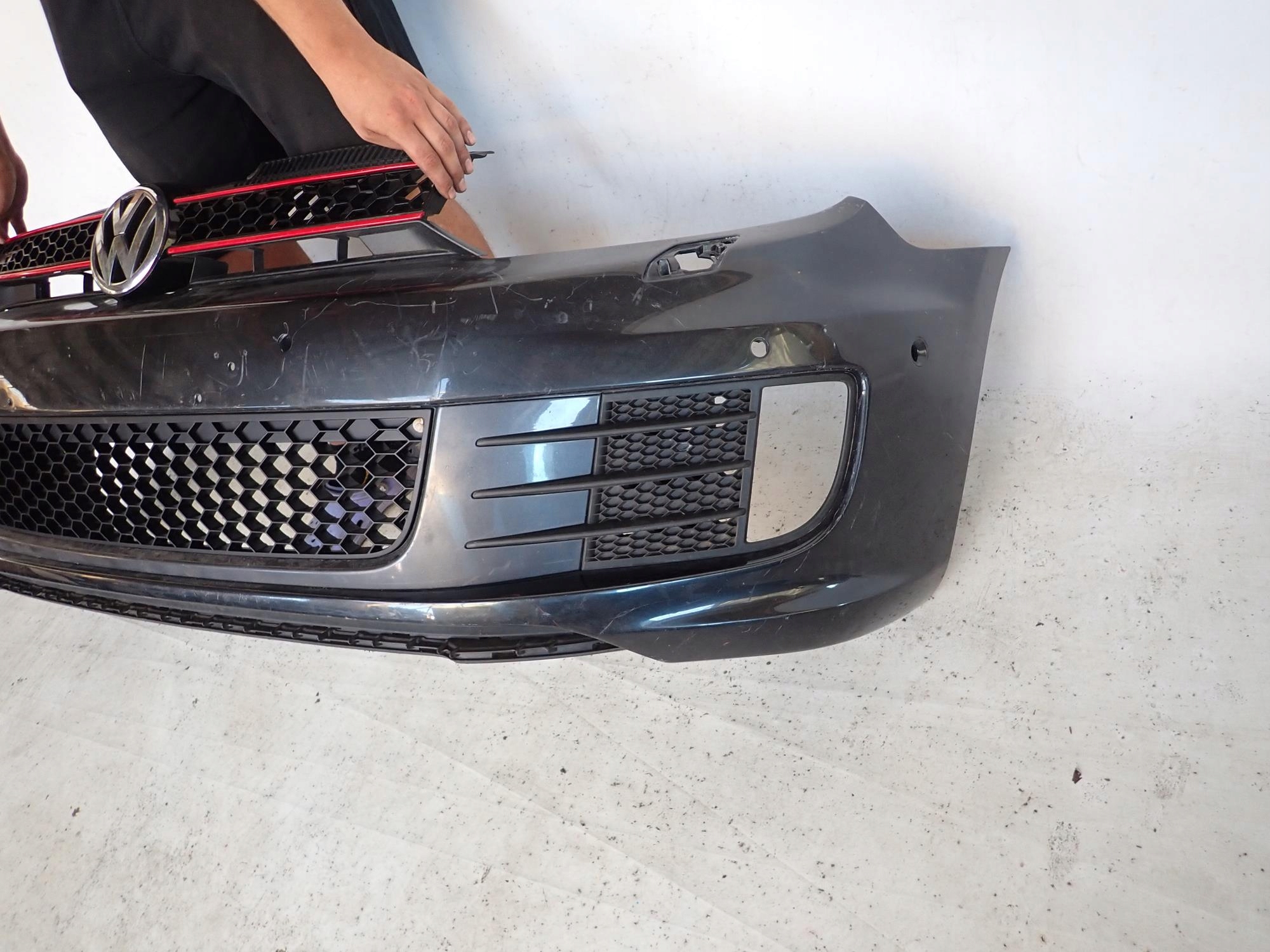 VW GOLF VI 6 GTI 08-12 bumper front front washer PDC