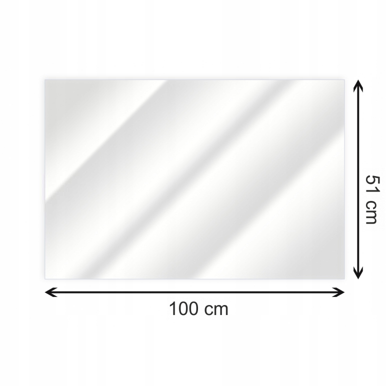 Osłona ochronna 51cm x 100cm x 3mm PMMA
