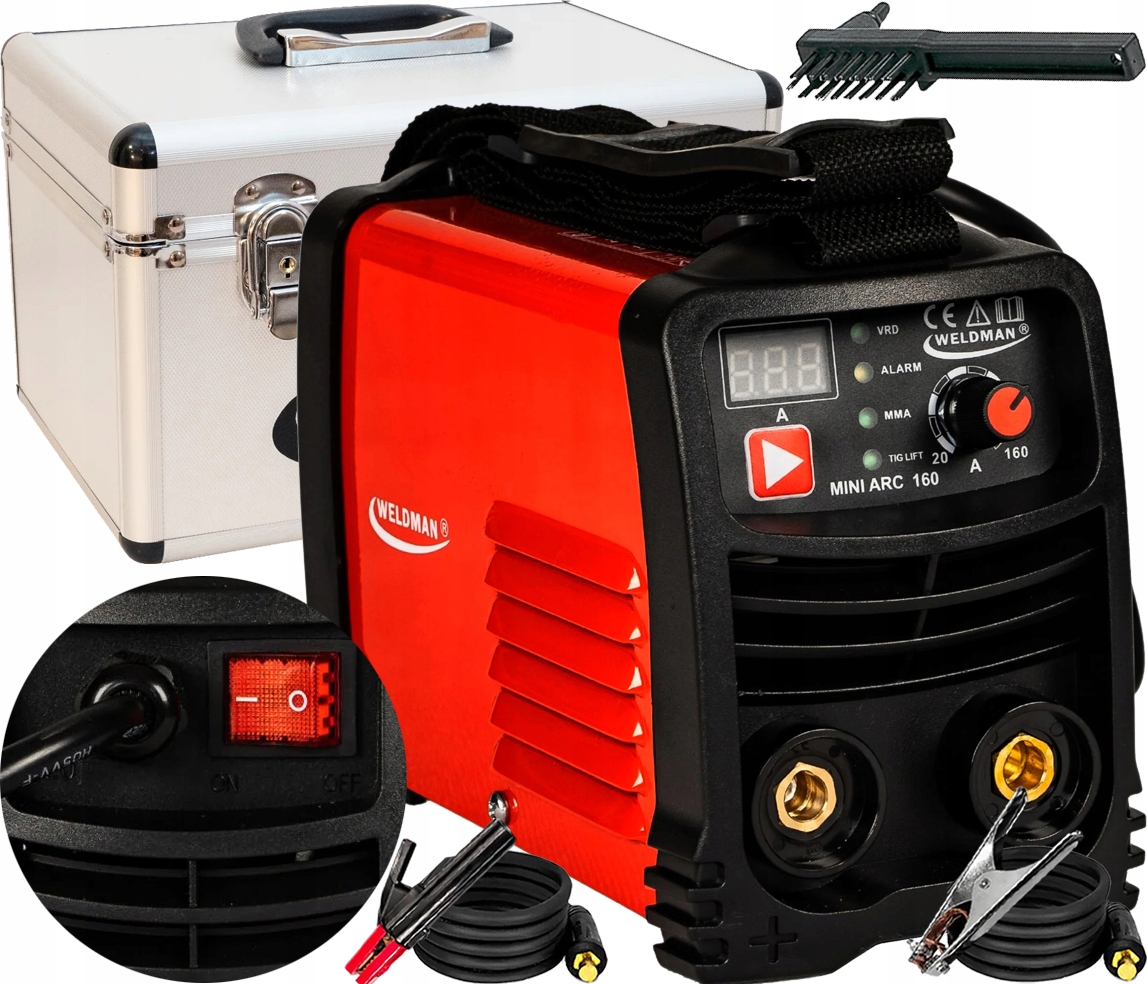 Elektrodová Invertorová Svářečka Mma Weldman Mini Arc 160 230V 160A Tig Vrd