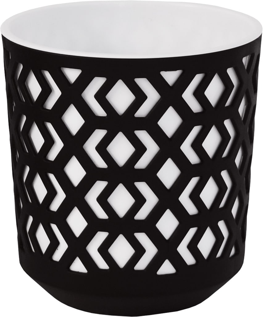 

Doniczka Lamela Aztek śr. 19 cm Czarno Biała