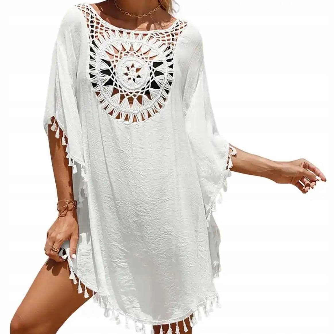 

Pareo Tunika Boho Letnia Sukienka Narzutka Plażowa