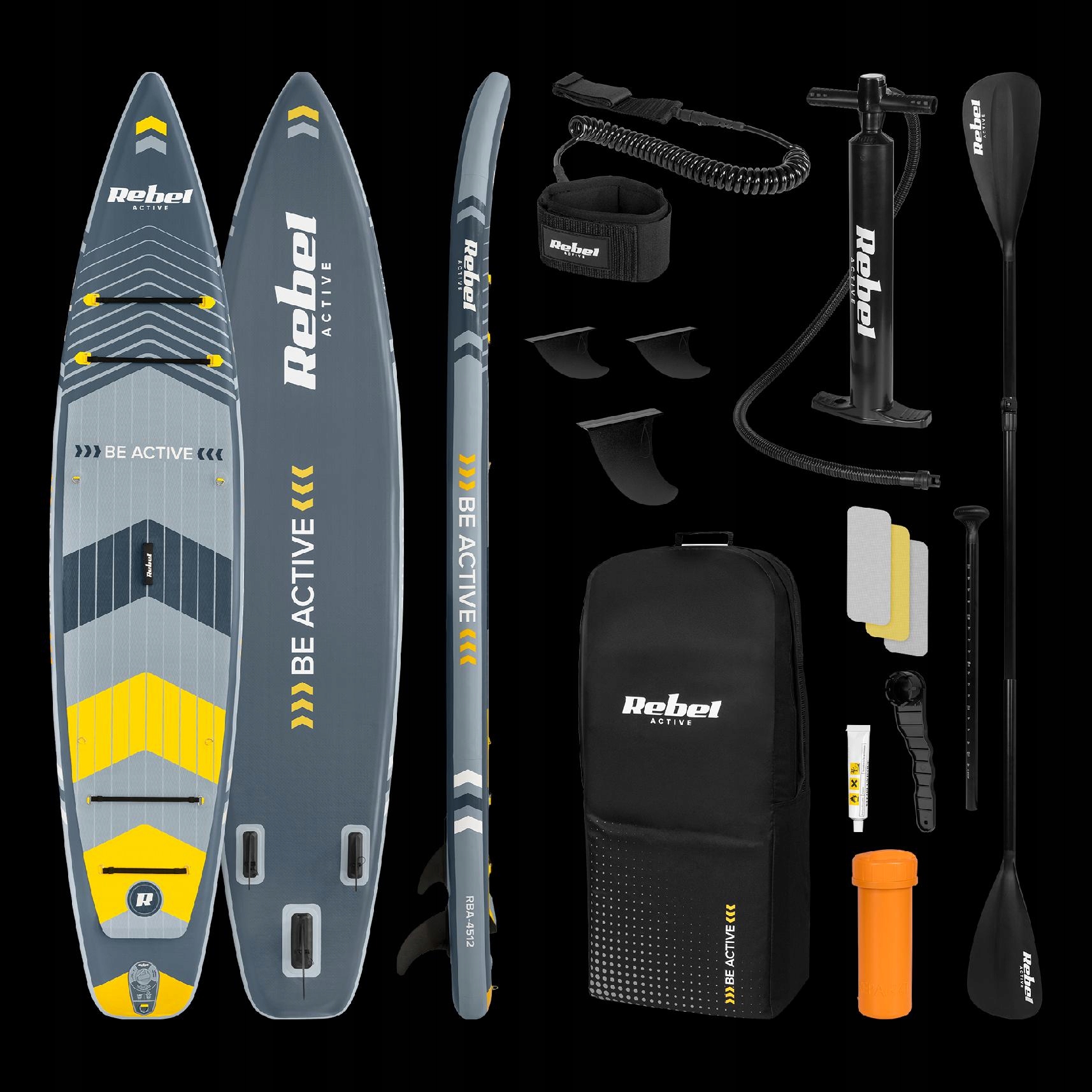 Deska Sup Pro Touring pompowana z siedziskiem do pływania 381 cm zestaw