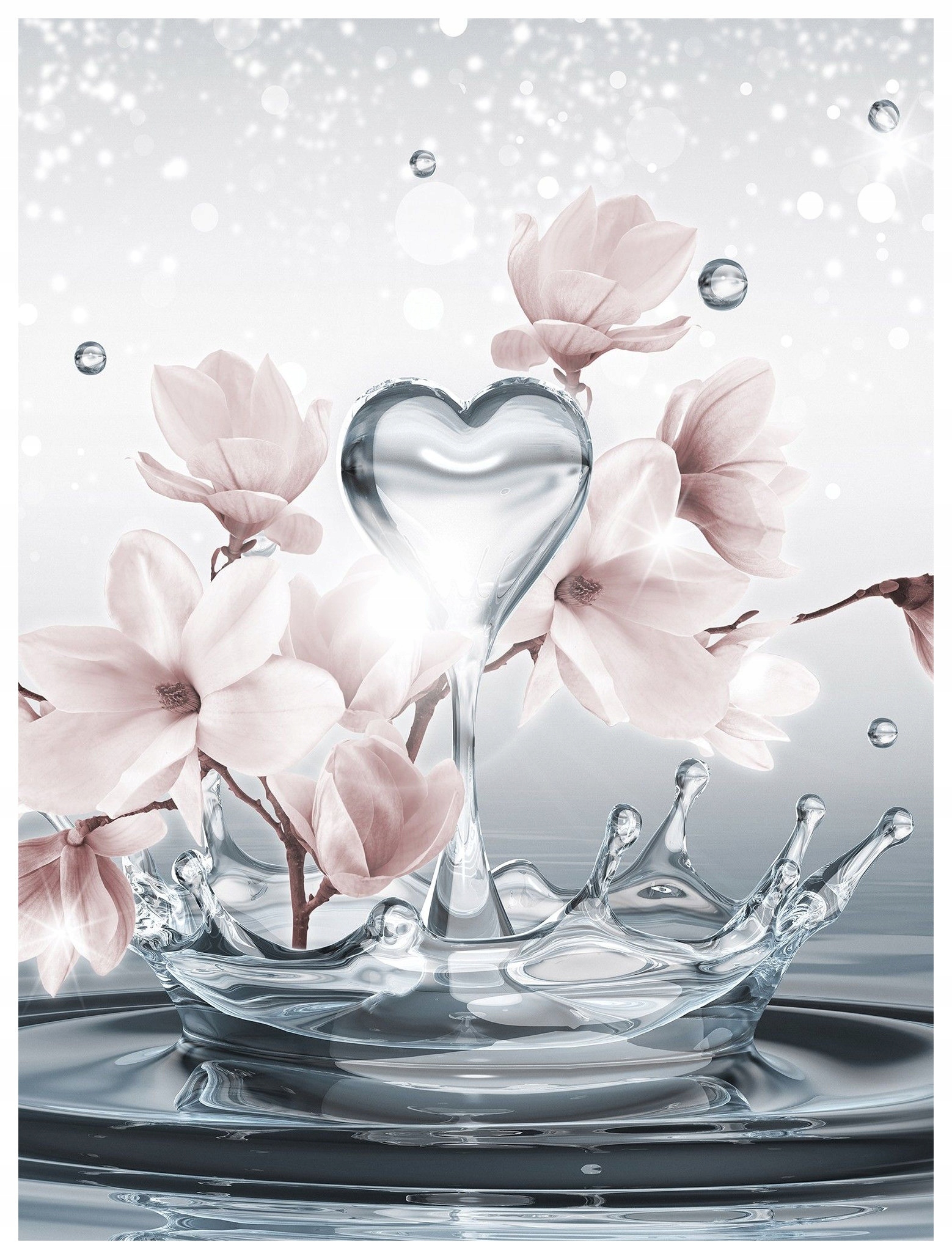 Fototapeta Magnolie Květiny Voda Elegance 184x254 Ideální dekorace lepidlo