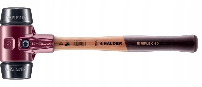 Młotek gumowy, do kostki Simplex 60 mm