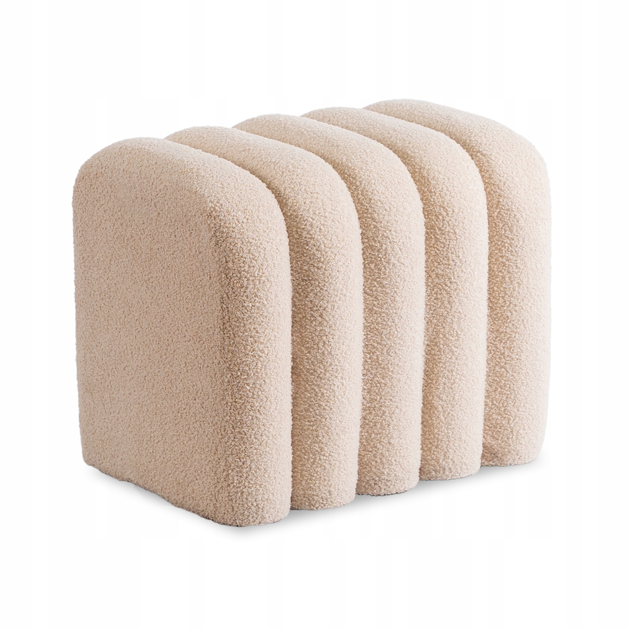 Taburet Sedátko do předsíně obývacího pokoje Toaletní stoličky Teddy Puf Béžová Karbon