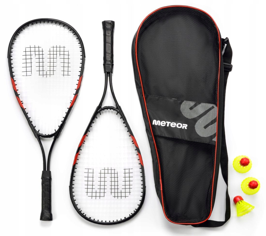 Zestaw Do Speed Badmintona Meteor Crossminton 2 Rakietki Aluminiowe 3 Lotki