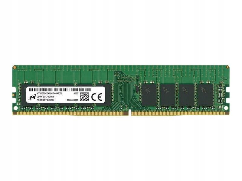 

Micron 16GB DDR4-3200 Ecc Udimm 1Rx8 CL22 (MTA9ASF