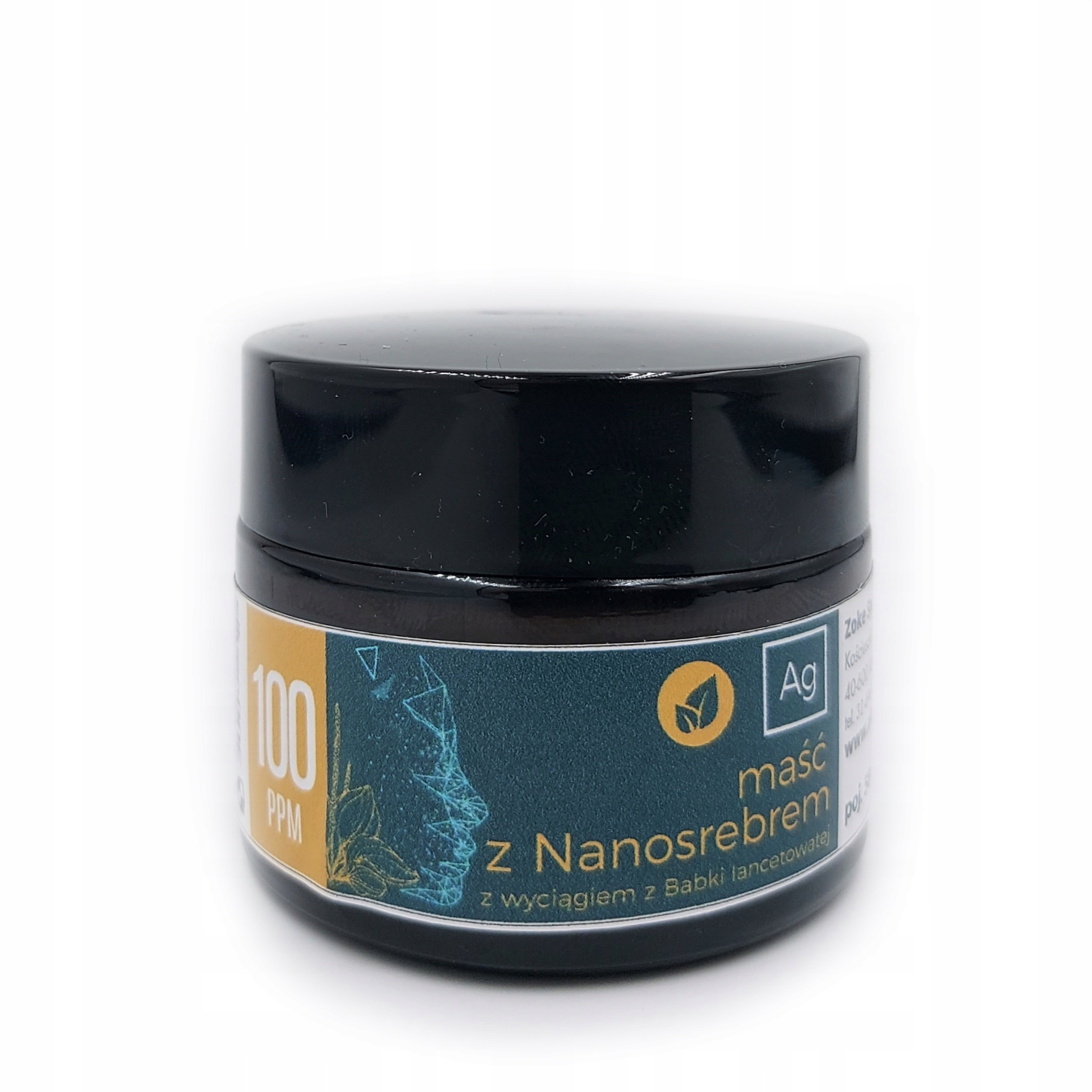 Maść eucerynowa z nanosrebrem z wyciągiem z Babki lancetowatej Plantago lanceolata L 50 ml