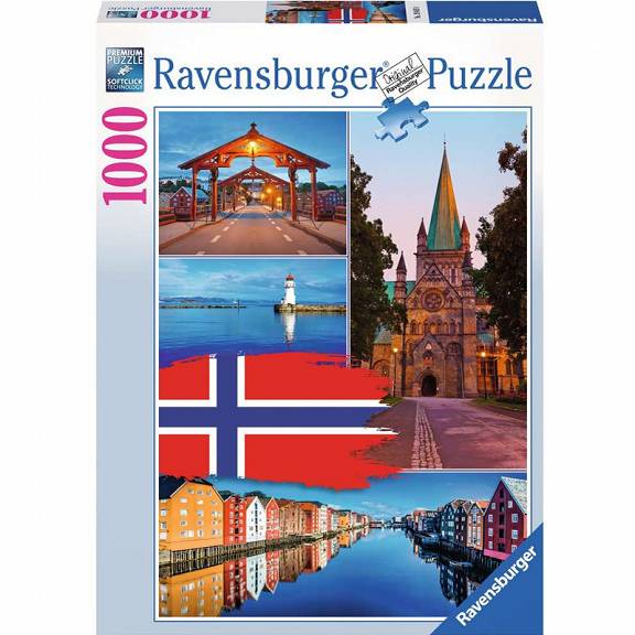 Ravensburger Puzzle Kolaż Trondheim 1000el. 198450