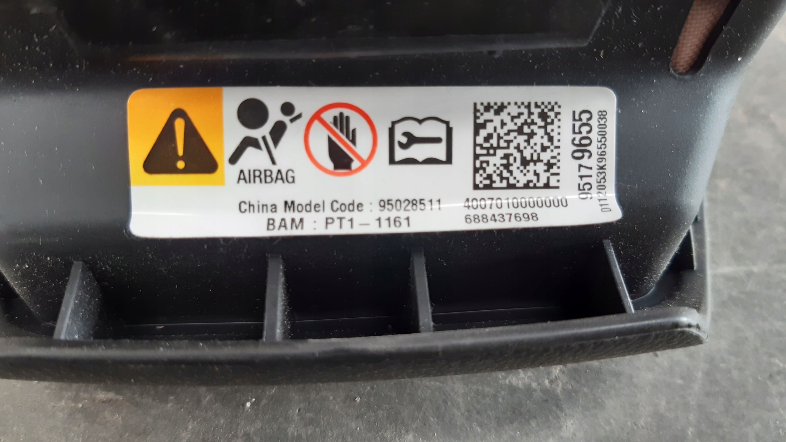 dashboard console tension belts airbags sensor kpl Chevrolet Captiva