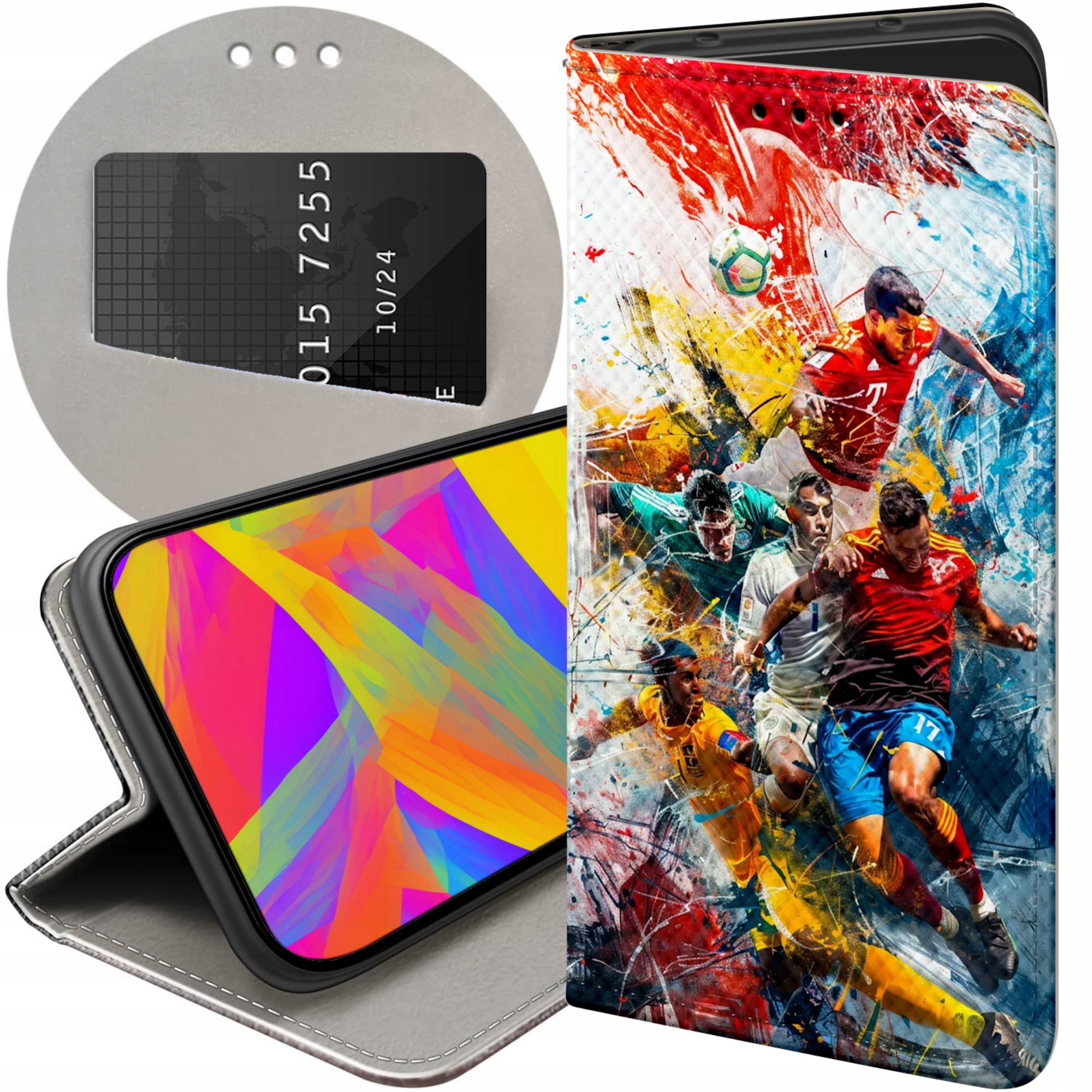 Etui Z Klapką Do Xiaomi Redmi Note 9T Euro 2024 Piłkarskie Sportowe
