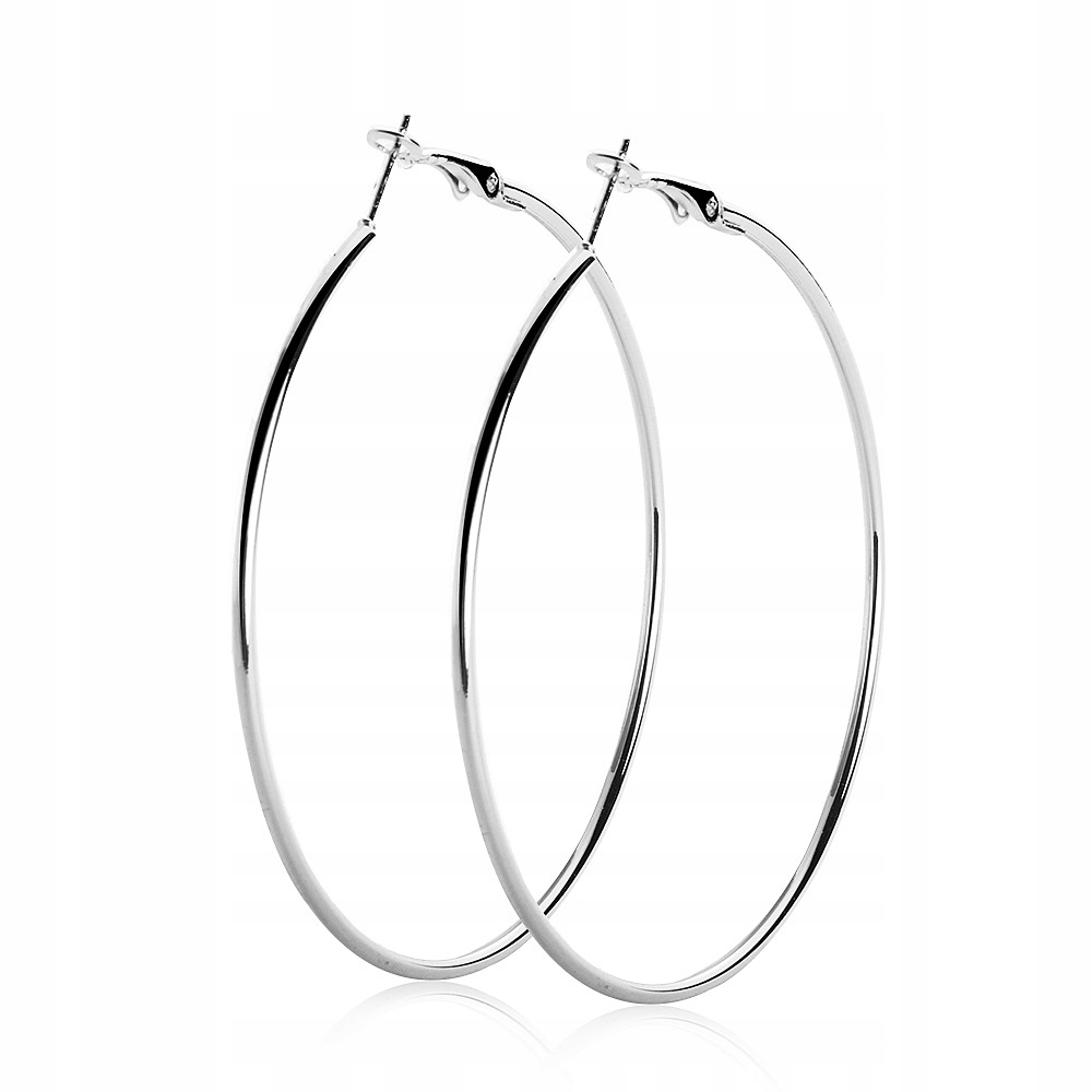 

Kolczyki duże koła kółka srebrne duże 10 cm