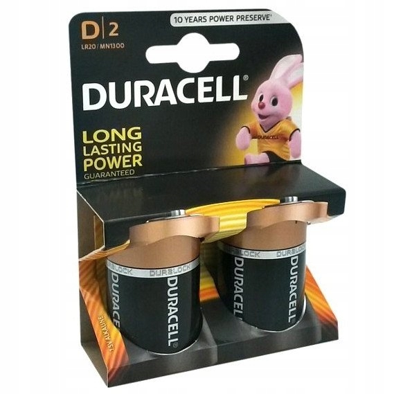 

Baterie alkaliczne Duracell LR20 MN1300 2 szt.