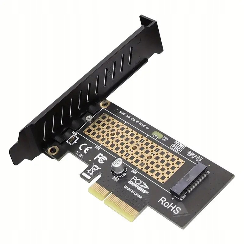 Adapter Karta Rozszerzeń Przejściówka Dysku JEYI M2 NVMe na PCIe x4 4.0