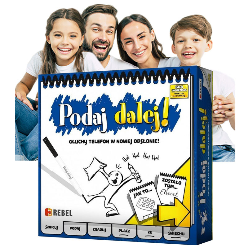 Gra Planszowa dla DZIECI Rodzinna Podaj dalej!