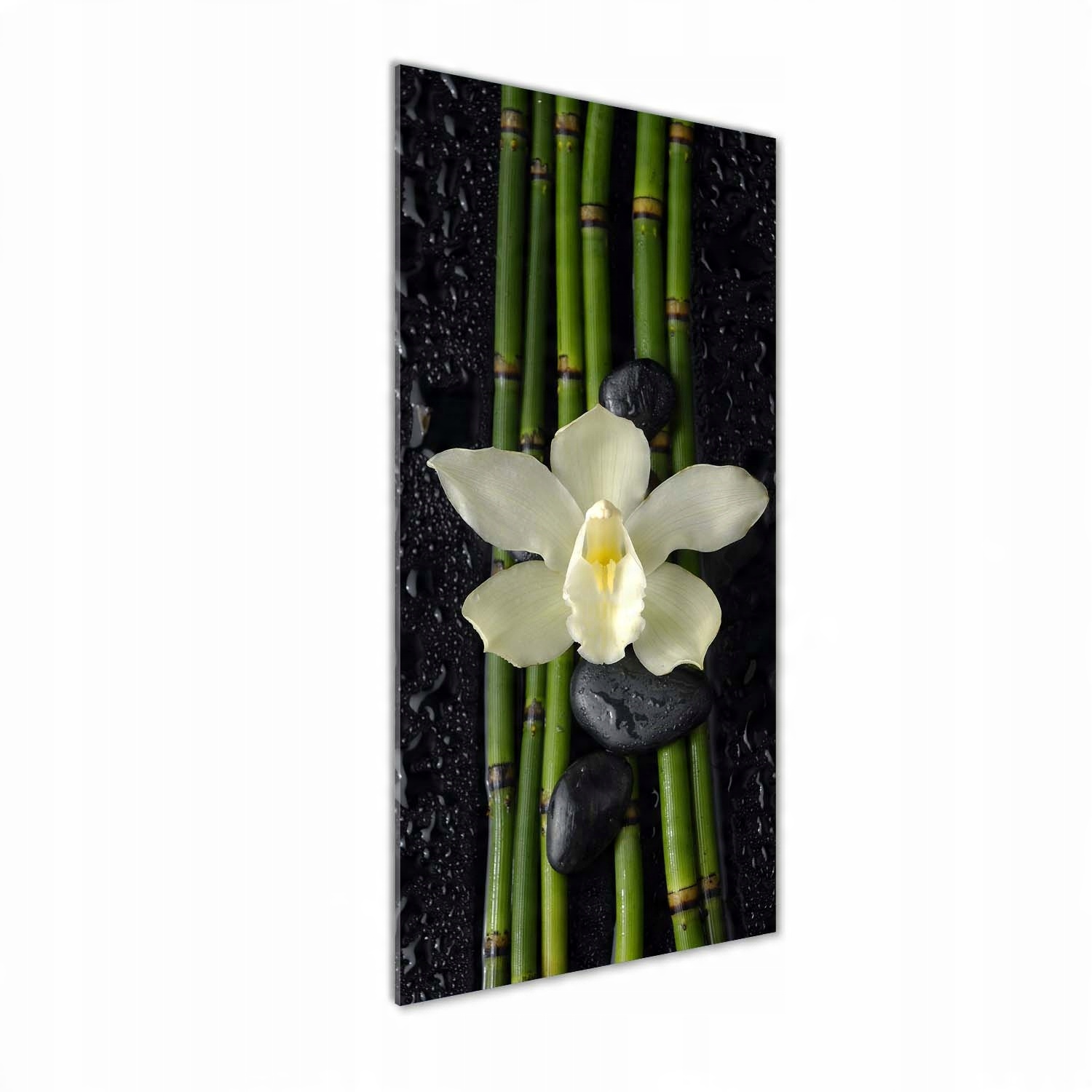 

Foto obraz akrylowy Orchidea i bambus 50x125 cm