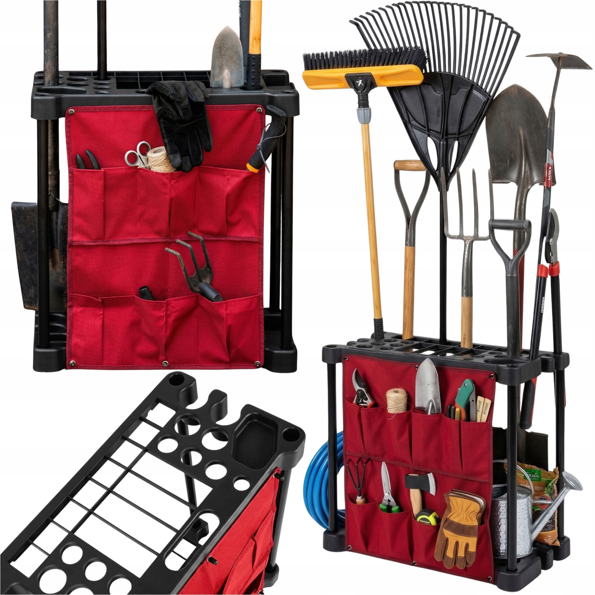 Organizér Na Zahradní Nářadí Stojan S Držáky Na Hrábě Zahradní Nůžky