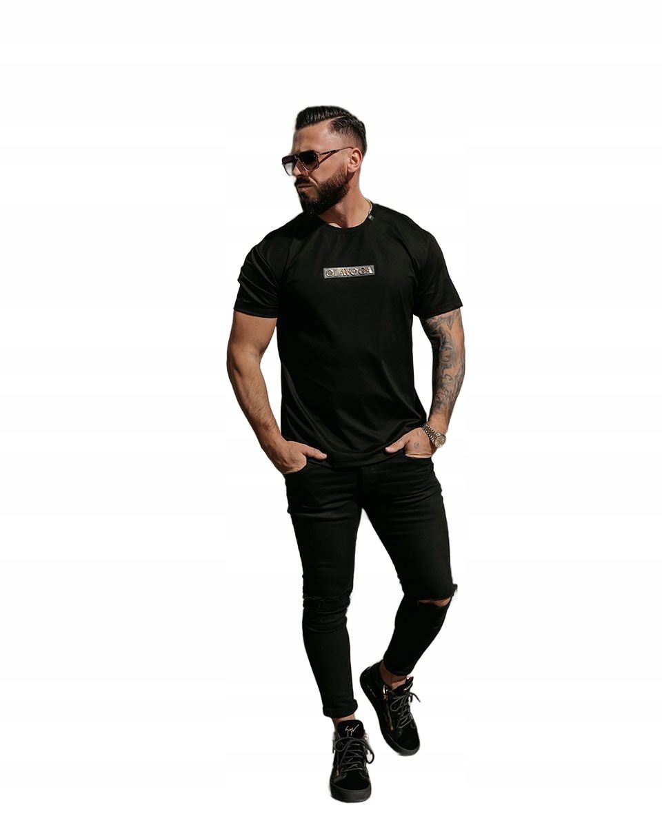 T-shirt męski Olavoga Sobre 2026 czerń M