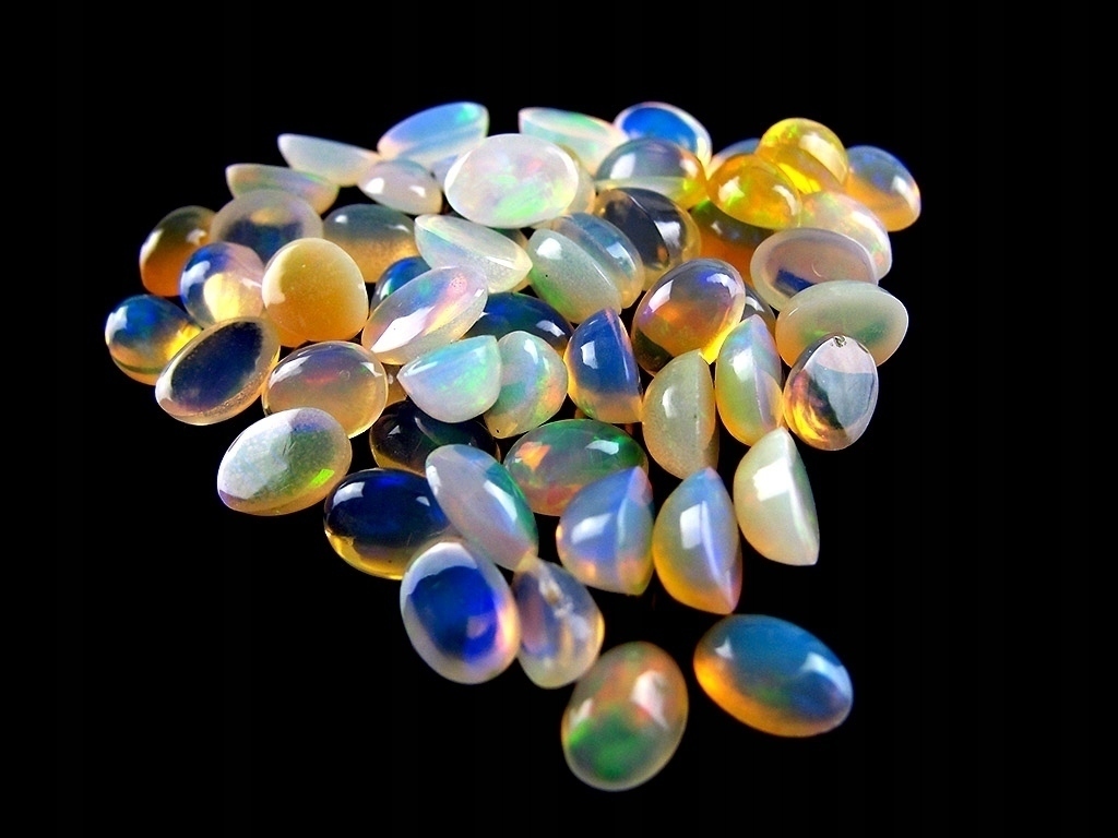 8x6mm Opal Přírodní Etiopie Kalibrovaná