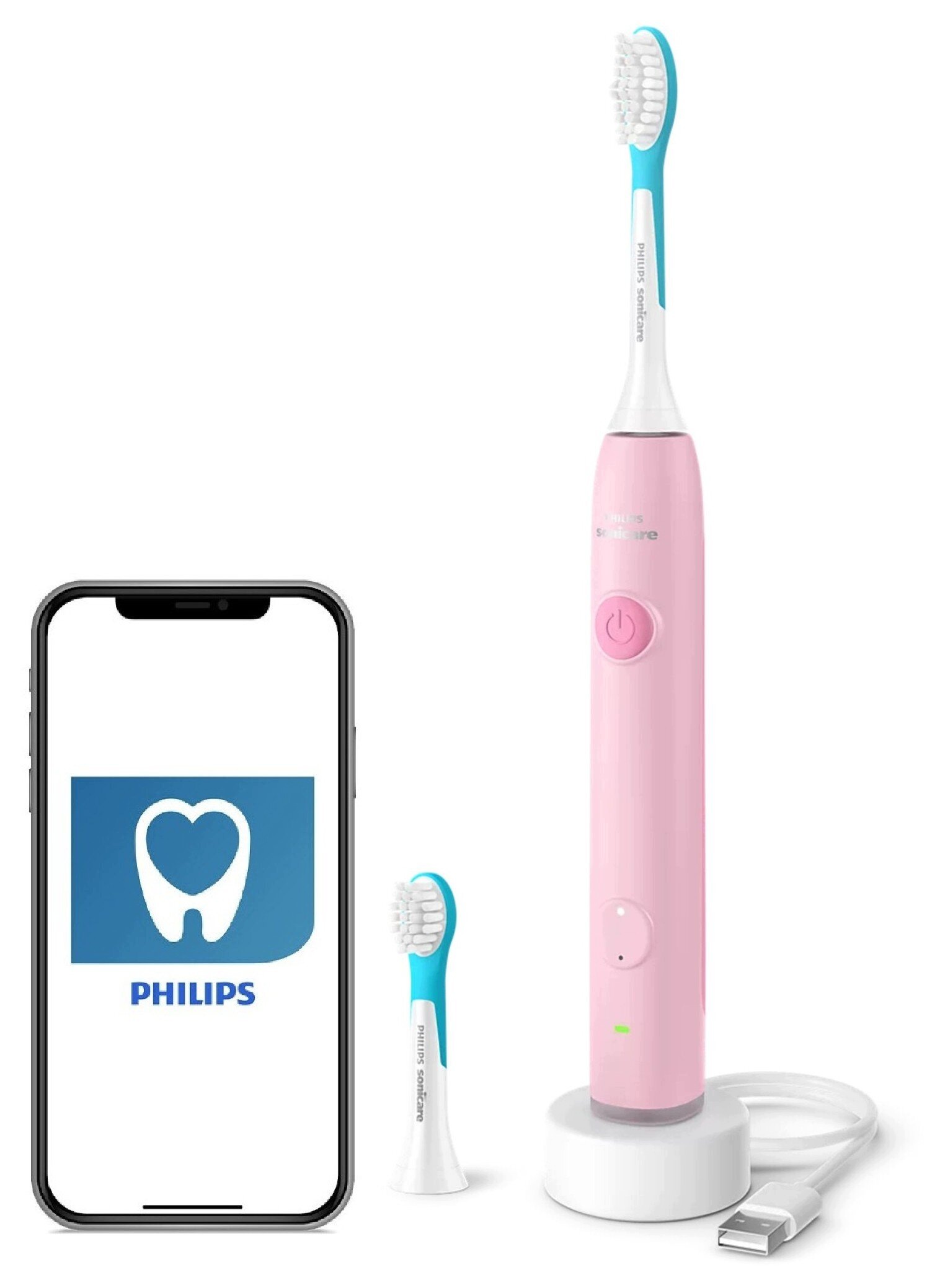 Szczoteczka soniczna Philips Sonicare for Kids Smart HX6600/11 Różowy