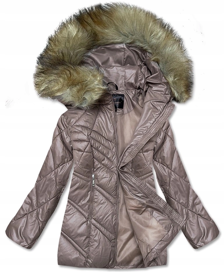 Lehká Bunda Kapuce H-97-1 Cappuccino XXL (44)