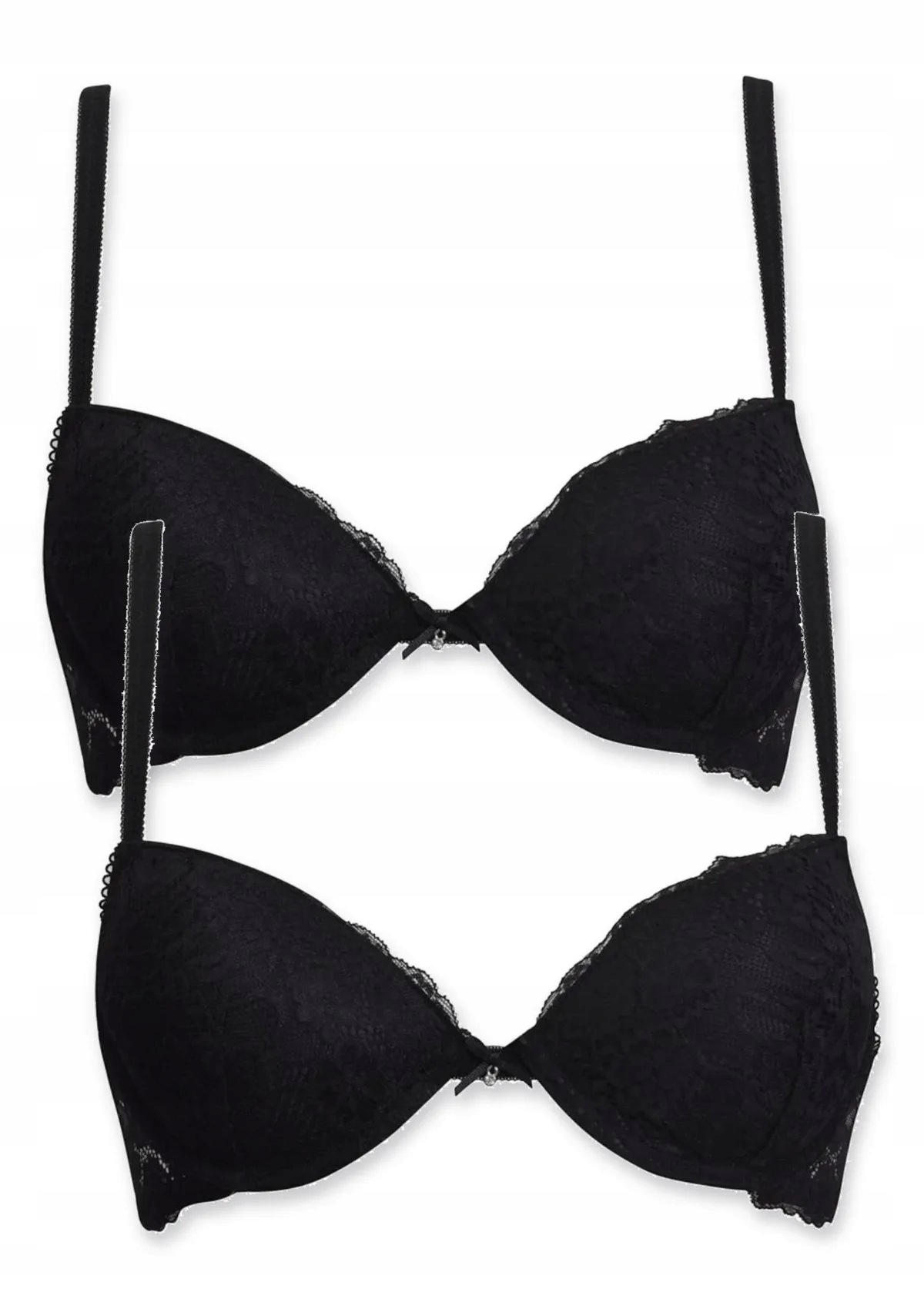 Sielei Allure 2674 krajková push-up podprsenka 2 ks černá 85C