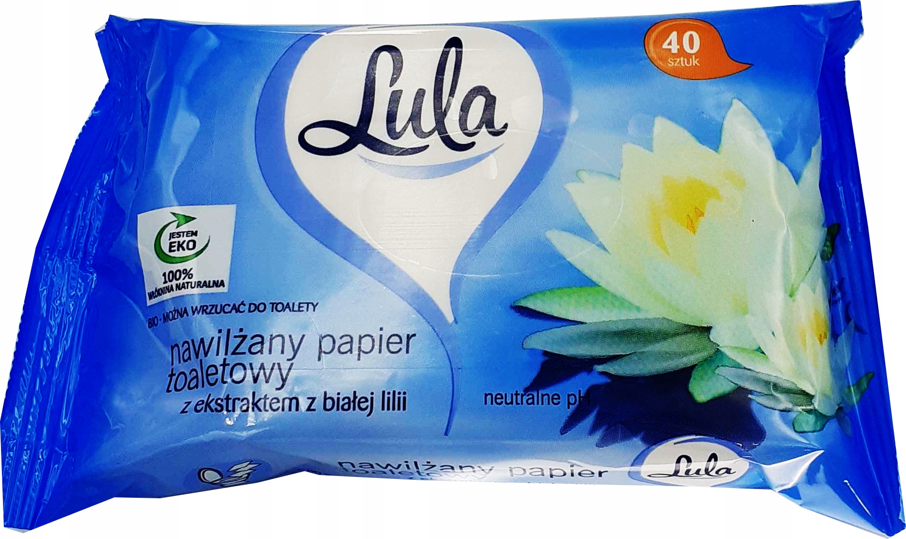 

Lula Nawilżany Papier Toaletowy Biała Lilia 40 szt