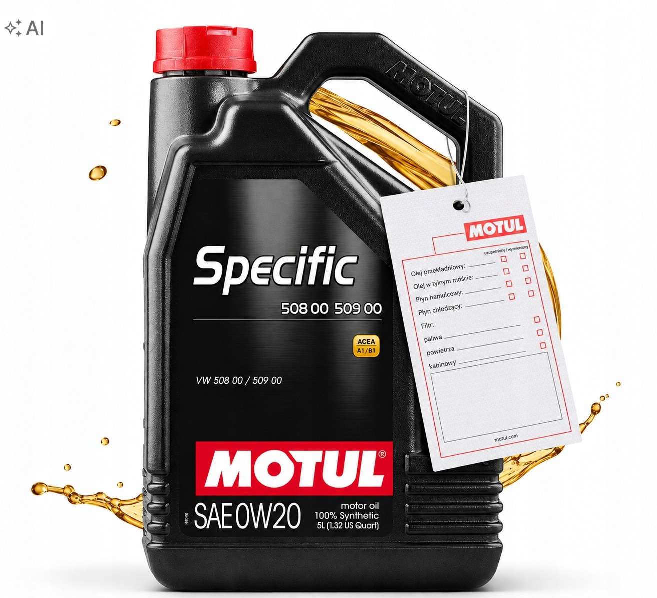 Motul Specific 508 509 0W20 5L Olej Vw Audi Škoda Seat Porsche C20