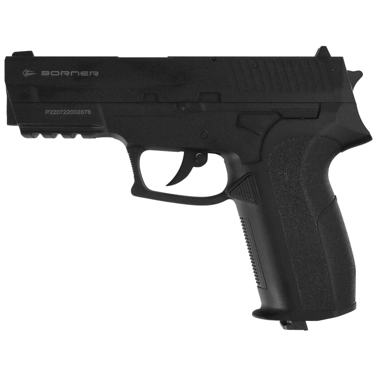 Pistolet wiatrówka CO2 Borner 2022 Kaliber 4.5 mm Kule Bb Montaż 22 mm
