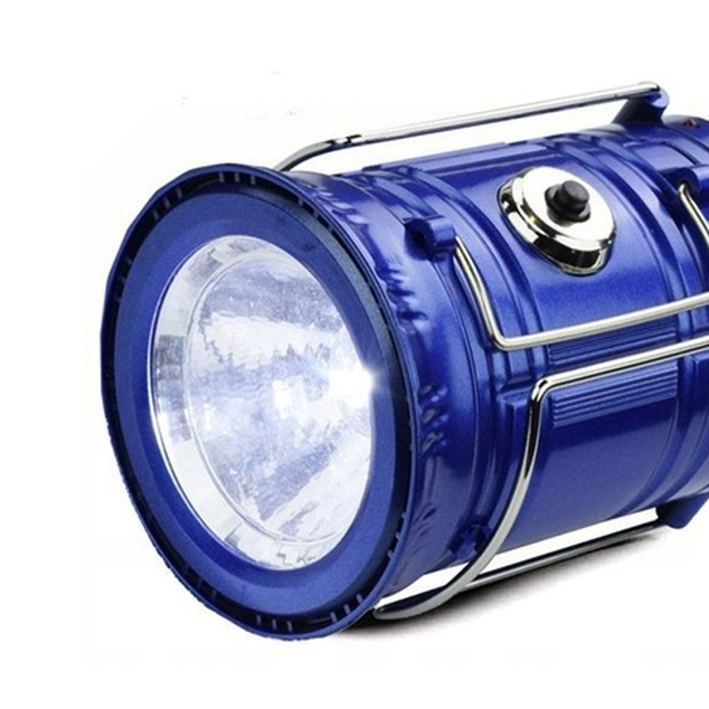 LAMPA KEMPINGOWA TURYSTYCZNA SOLARNA LATARKA LED Model 2w1