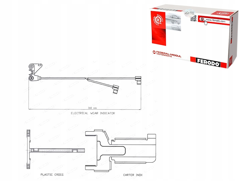 CZUJNIK ZUŻYCIA KLOCKÓW HAMULCOWYCH PRZÓD TYŁ DAF CF CF 65 CF 75 CF