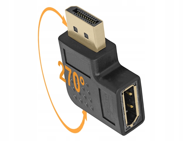 

Adapter DisplayPort 270st boczny 8K/60Hz Maxtrack