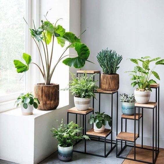 KWIETNIK STOJĄCY LOFT INDUSTRIALNY STOJAK BIAŁY Typ wolnostojący