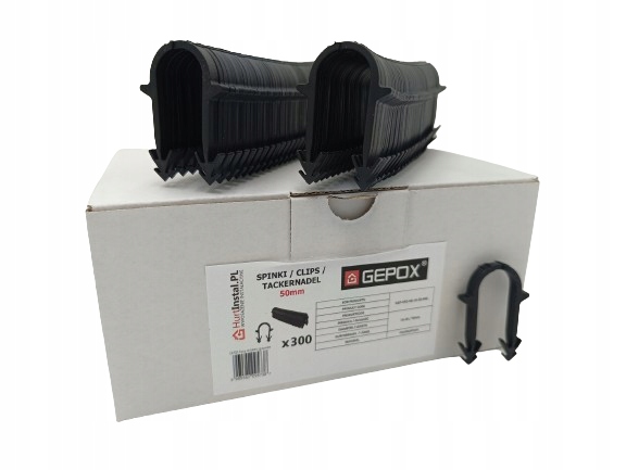 KLIPSY SPINKI DO TAKERA 300szt. TACKER GEPOX DŁUGIE x 10