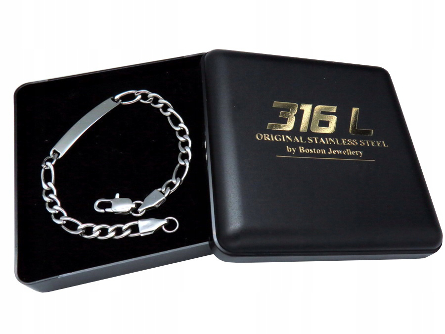 

Srebrna Bransoletka Damska Stal Chirurgiczna 316L