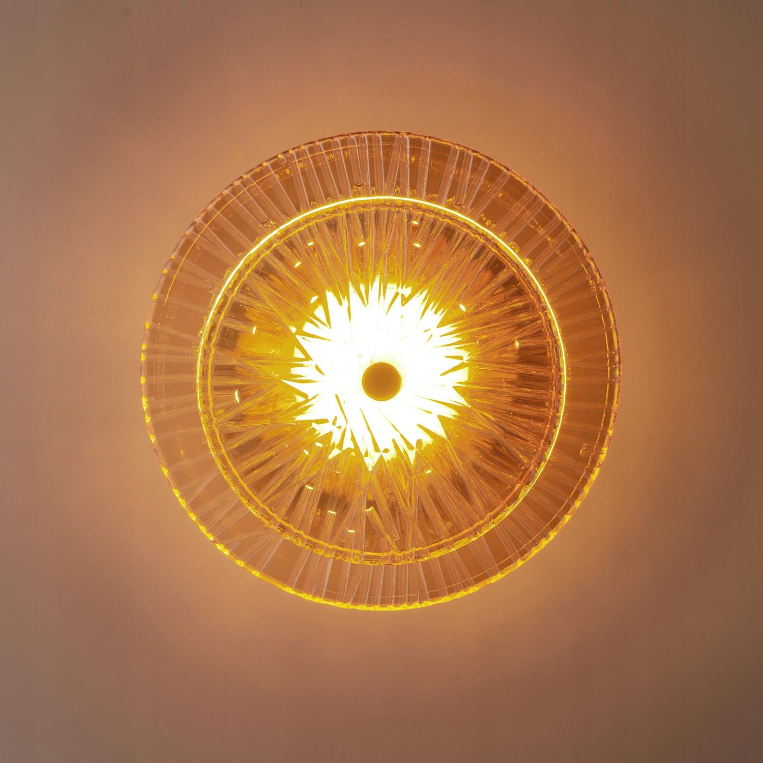 Jantarová nástěnná lampa teplé světlo Luxio chodba obývací pokoj ložnice