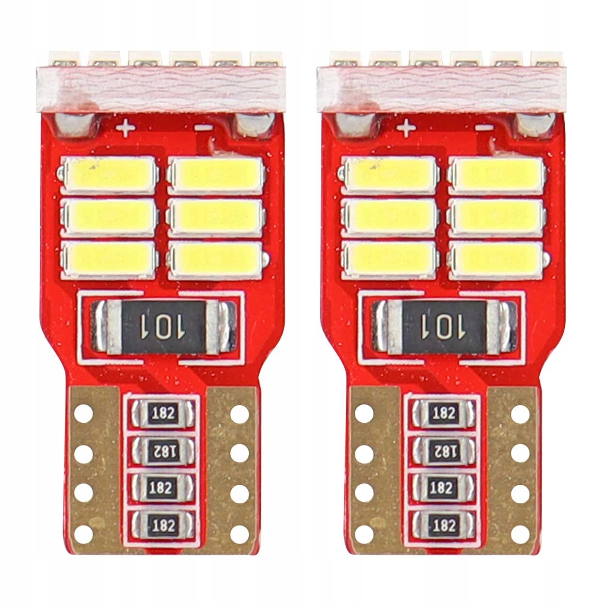 ŻARÓWKI LED CANBUS W5W POSTOJÓWKI 18SMD T10E 12V