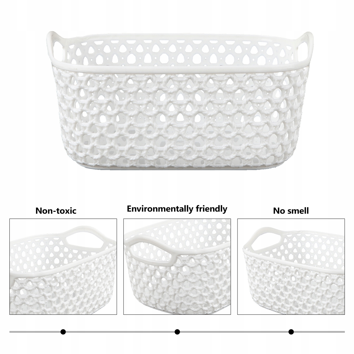 KOSZE DO PRZECHOWYWANIA PLASTIKOWE POJEMNIKI NA ODZIEŻ RAZEM Marka bez marki