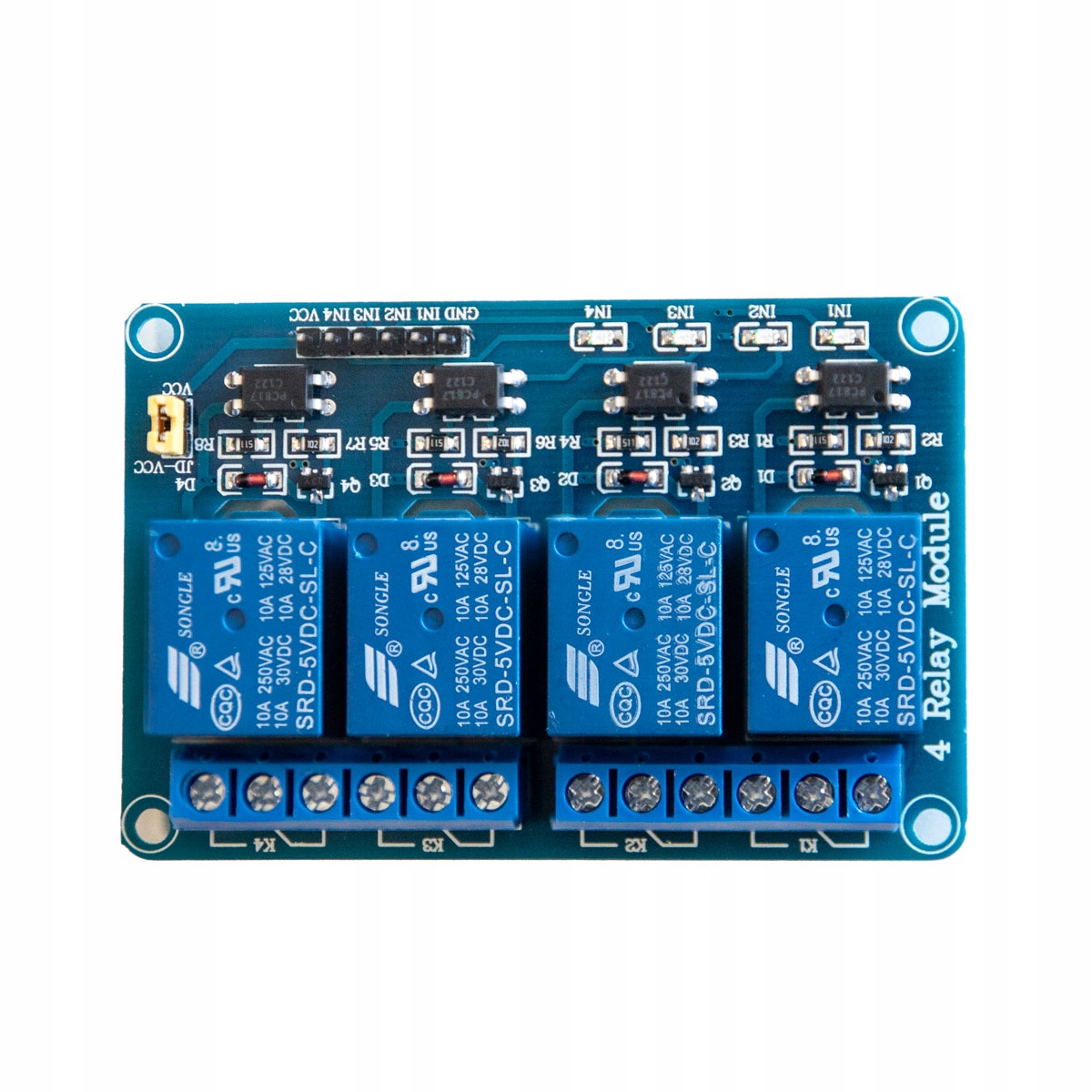 Moduł 4-kanałowy przekaźnik 5V 10A/250V ARDUINO