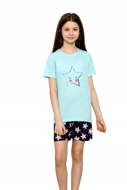 

Piżama młodzieżowa dziewczęca bawełniana LaPenna