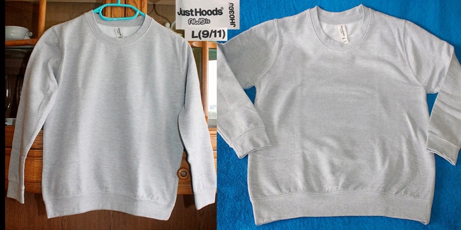 Szara ciepła bluza na 9-11 lat