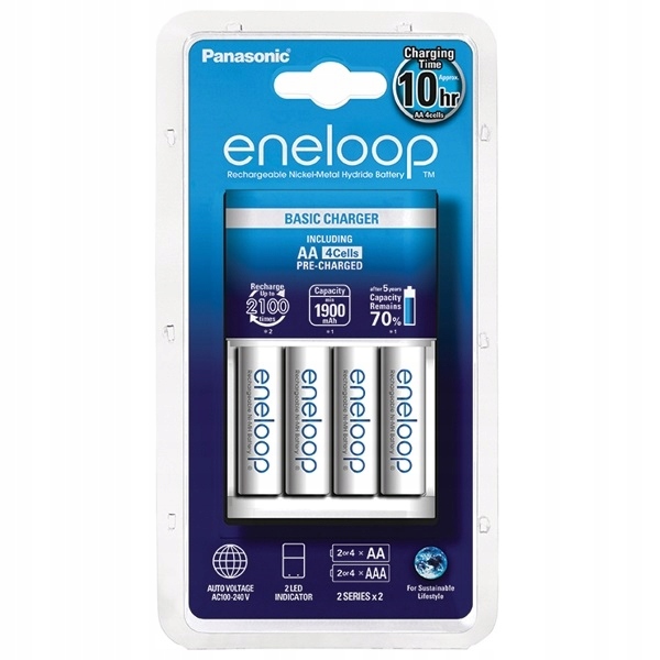  зарядний пристрій Panasonic AA AAA + 4x Eneloop 