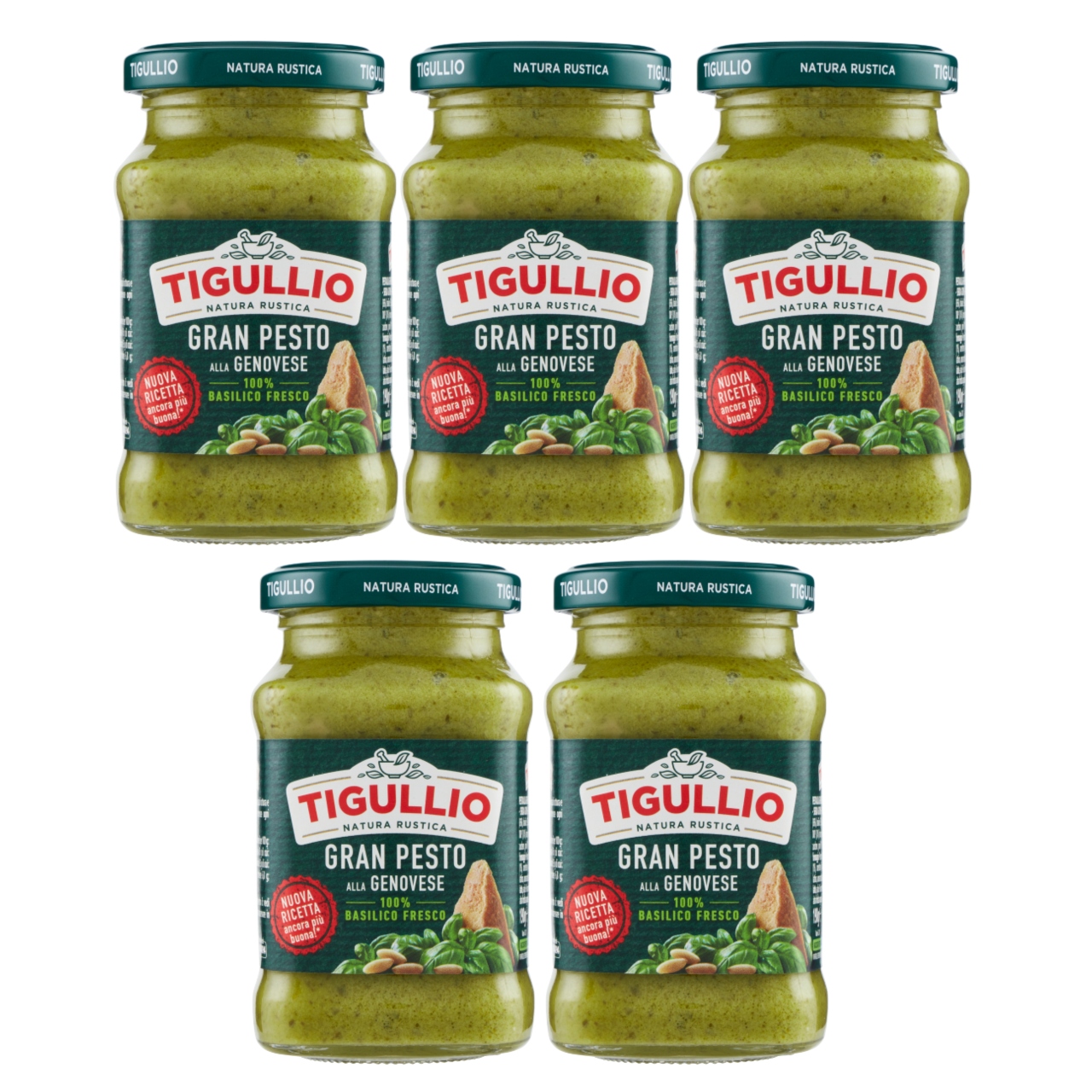 Tigullio Pesto Alla Genovese s česnekem 190 g italský produkt Bazalka,