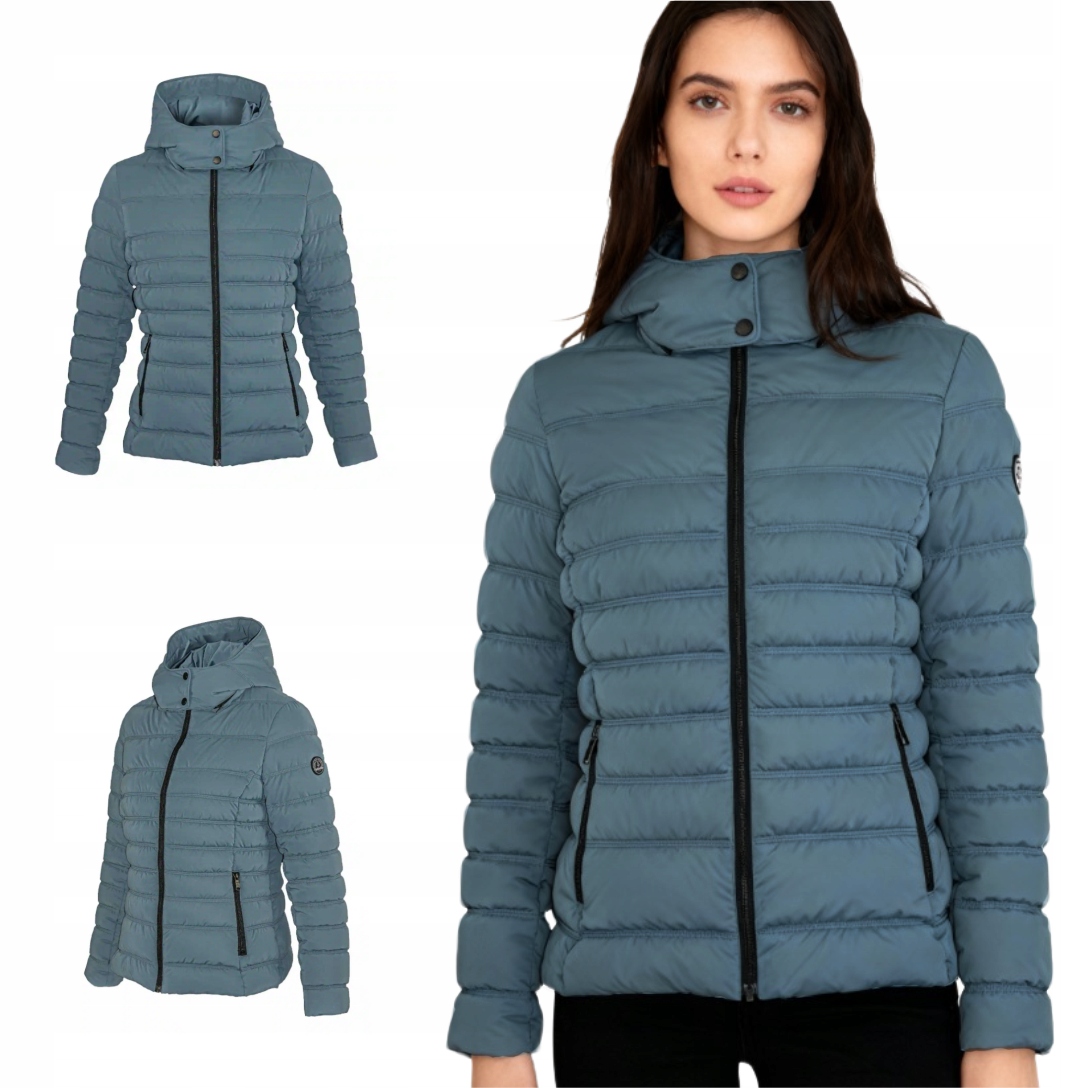 Zimní bunda s kapucí Passo modrá L