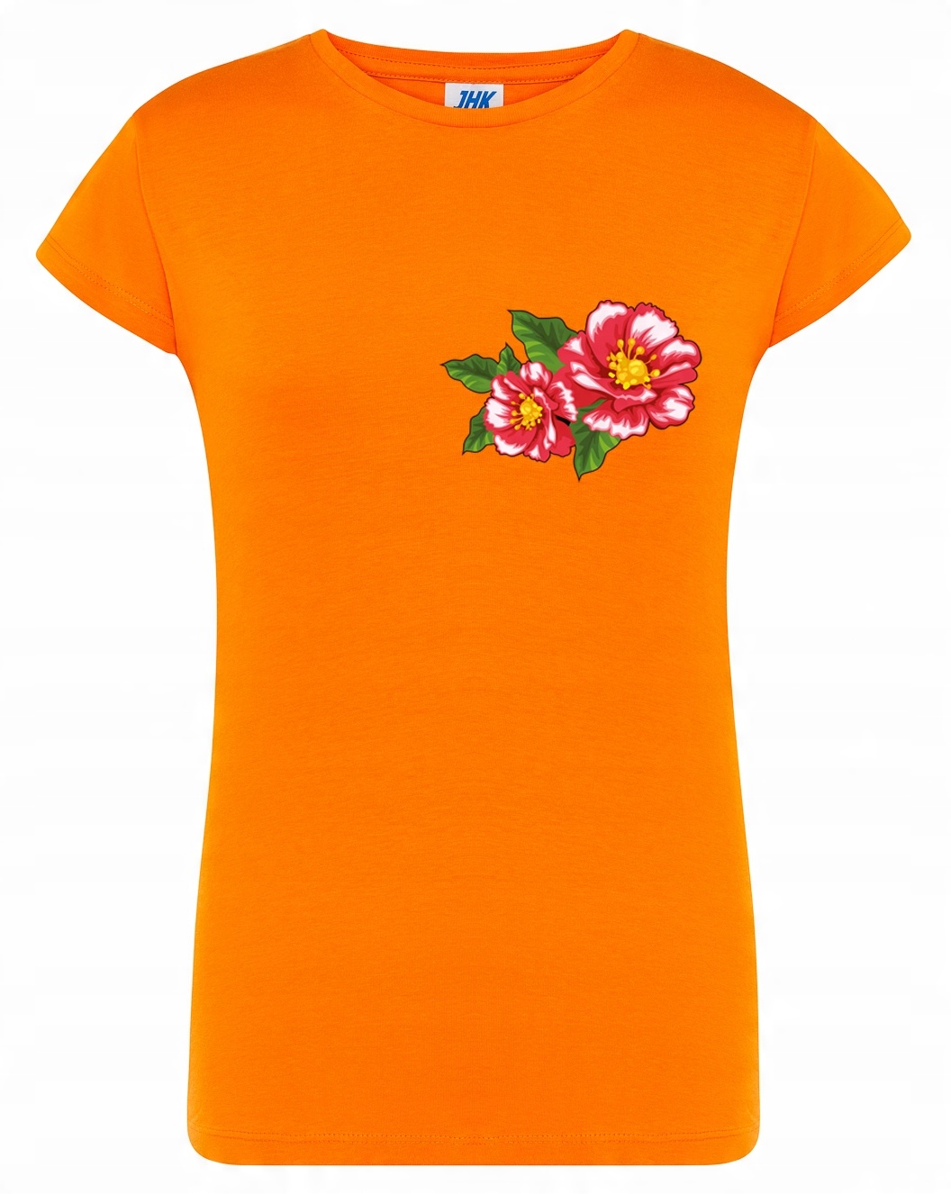 

Koszulka w kawiaty. t-SHIRT W Kolorowy Motyw L