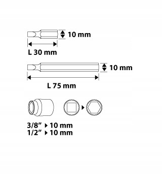 ОТВЕРТКИ С РУЧКОЙ 1/4 