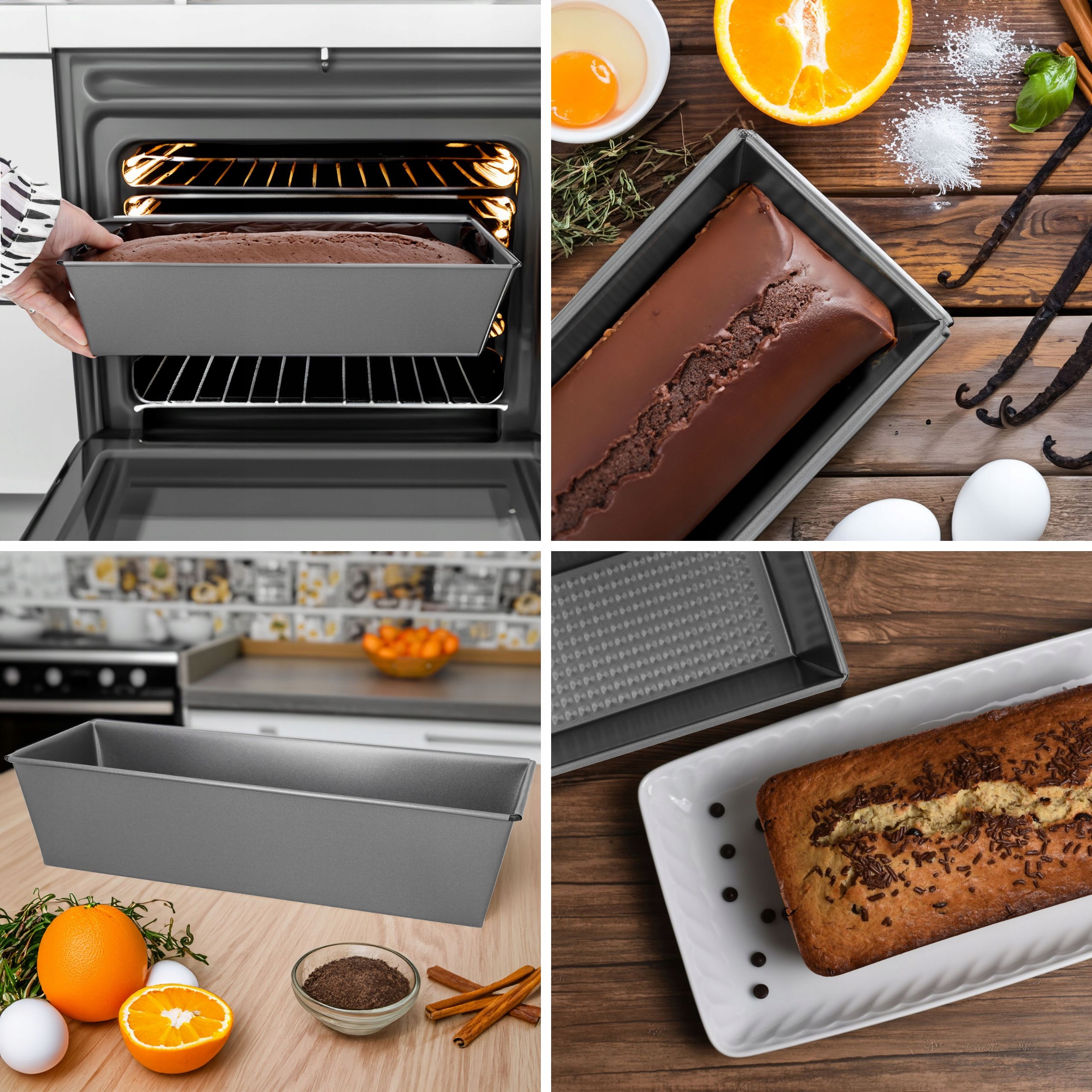 FORMA DO PIECZENIA KEKSÓWKA FORMA DO PIECZENIA CIASTA CHLEBA STALOWA 31CM EAN (GTIN) 5903822739064